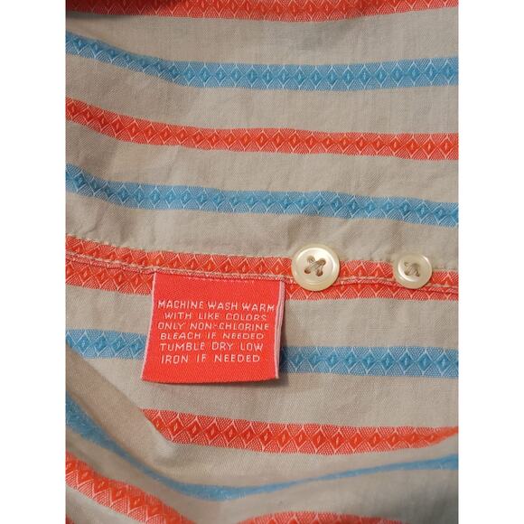 Faconnable Men's Striped Long Sleeve Button Up Dress Shirt Size 2XL - Picture 8 of 12